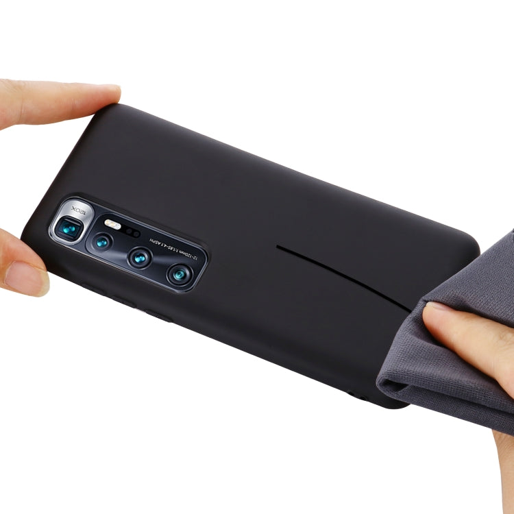 For Xiaomi Mi 10 Ultra Pure Color Liquid Silicone Shockproof Full Coverage Case