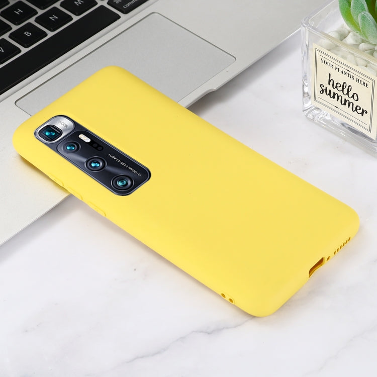 For Xiaomi Mi 10 Ultra Pure Color Liquid Silicone Shockproof Full Coverage Case