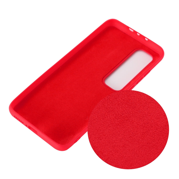 For Xiaomi Mi 10 Ultra Pure Color Liquid Silicone Shockproof Full Coverage Case