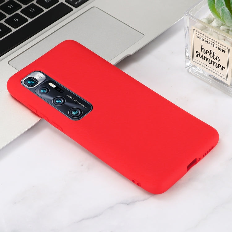 For Xiaomi Mi 10 Ultra Pure Color Liquid Silicone Shockproof Full Coverage Case