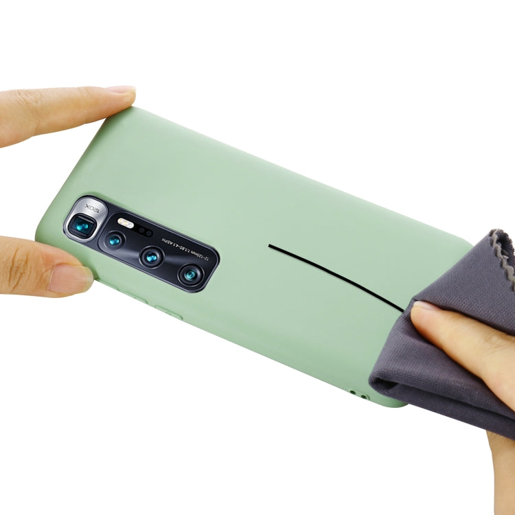 For Xiaomi Mi 10 Ultra Pure Color Liquid Silicone Shockproof Full Coverage Case