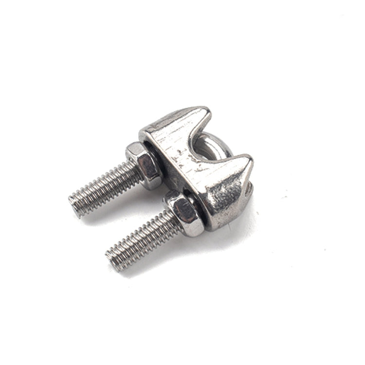 45 PCS M2 / M3 / M4 304 Stainless Steel Wire Rope Cable Clip Clamp