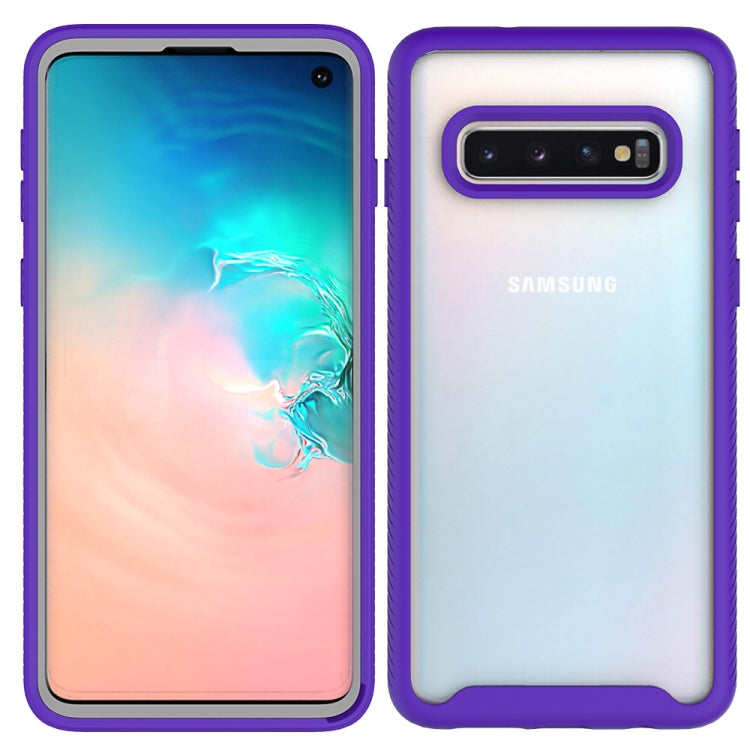 For Samsung Galaxy S10 Starry Sky Solid Color Series Shockproof PC + TPU Protective Case