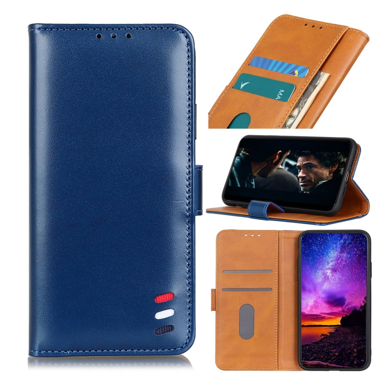 For Xiaomi Poco X3 NFC 3-Color Pearl Texture Magnetic Buckle Horizontal Flip PU Leather Case with Card Slots & Wallet & Holder