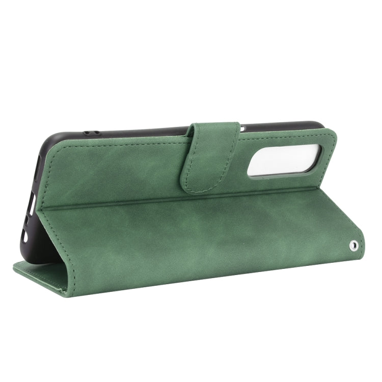 For OPPO Realme Narzo 20 Pro Solid Color Skin Feel Magnetic Buckle Horizontal Flip Calf Texture PU Leather Case with Holder & Card Slots & Wallet