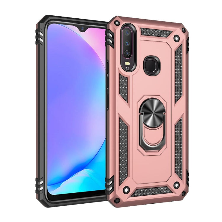 For Vivo Y3 / Y17 Shockproof TPU + PC Protective Case with 360 Degree Rotating Holder