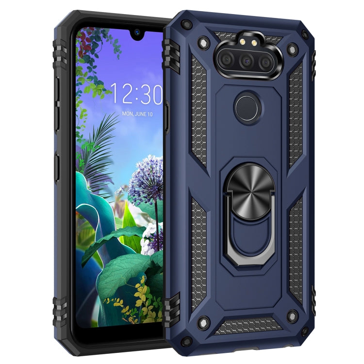 For LG Aristo 5 Shockproof TPU + PC Protective Case with 360 Degree Rotating Holder