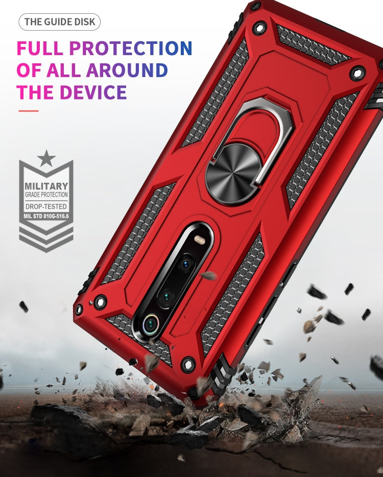 For Xiaomi Redmi K20 Shockproof TPU + PC Protective Case with 360 Degree Rotating Holder