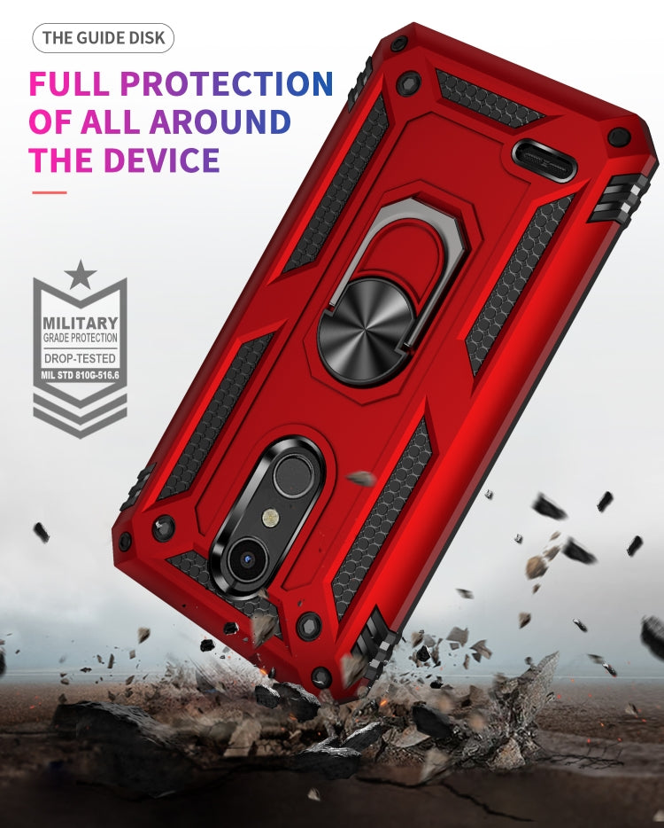 For LG K30 Shockproof TPU + PC Protective Case with 360 Degree Rotating Holder