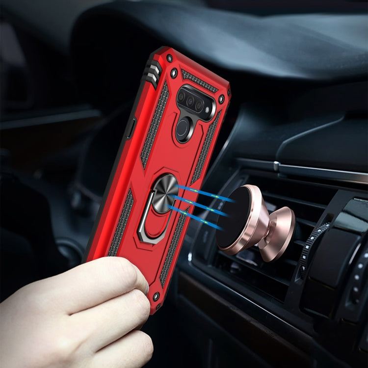 For LG K50 & Q60 Shockproof TPU + PC Protective Case with 360 Degree Rotating Holder