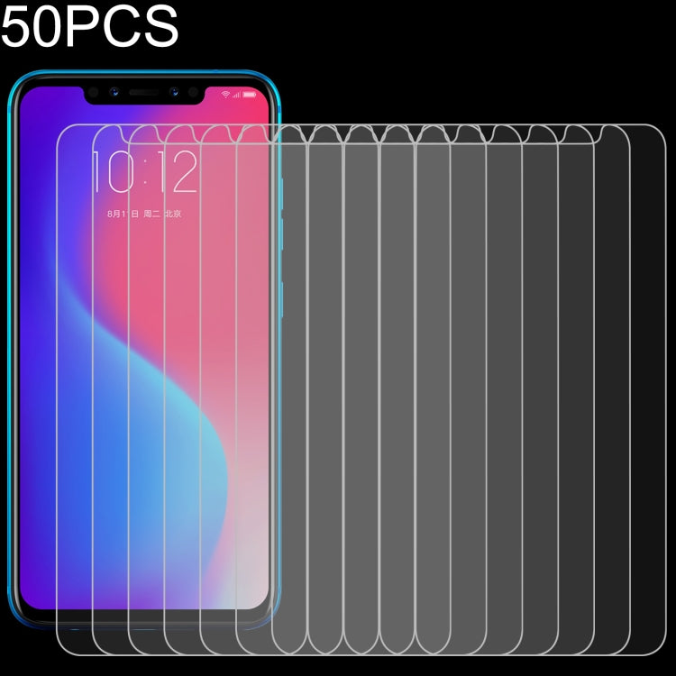 For Lenovo S5 Pro 50 PCS 0.26mm 9H 2.5D Tempered Glass Film