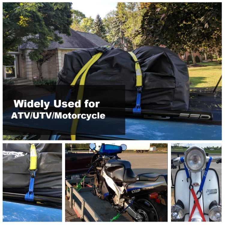 8 PCS ATV Hook Belt Motorcycle Tie Down Straps, Length:46cm