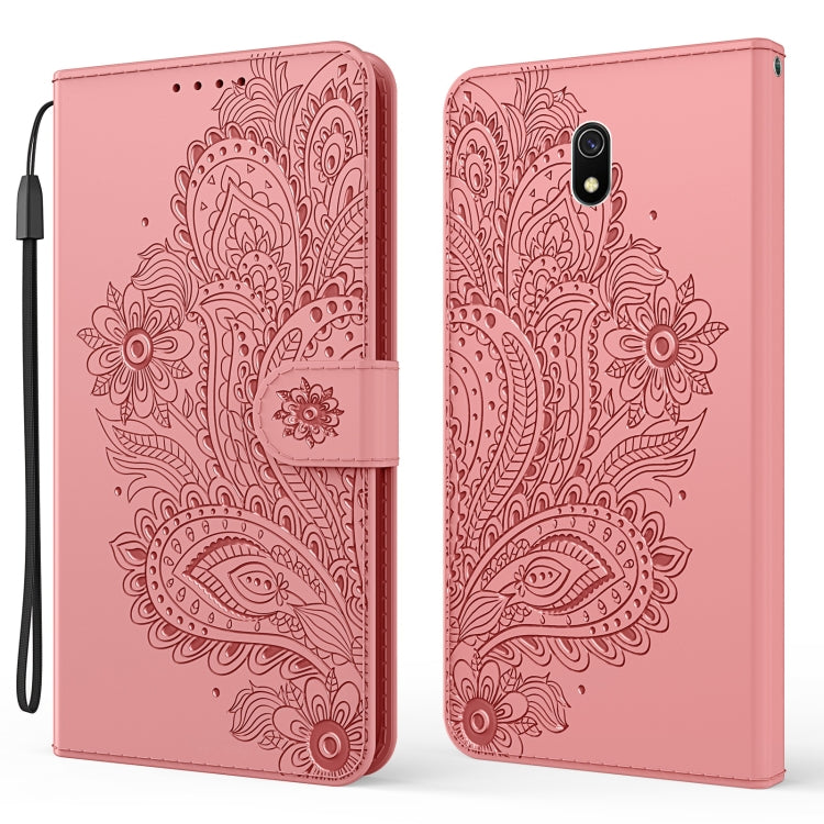 For Xiaomi Redmi 8 / 8A Peacock Embossed Pattern Horizontal Flip Leather Case with Holder & Card Slots & Wallet & Lanyard
