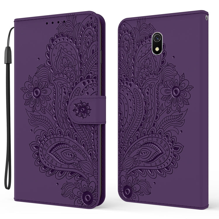For Xiaomi Redmi 8 / 8A Peacock Embossed Pattern Horizontal Flip Leather Case with Holder & Card Slots & Wallet & Lanyard