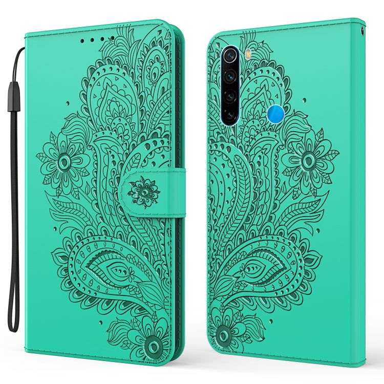 For Xiaomi Redmi Note 8 Peacock Embossed Pattern Horizontal Flip Leather Case with Holder & Card Slots & Wallet & Lanyard