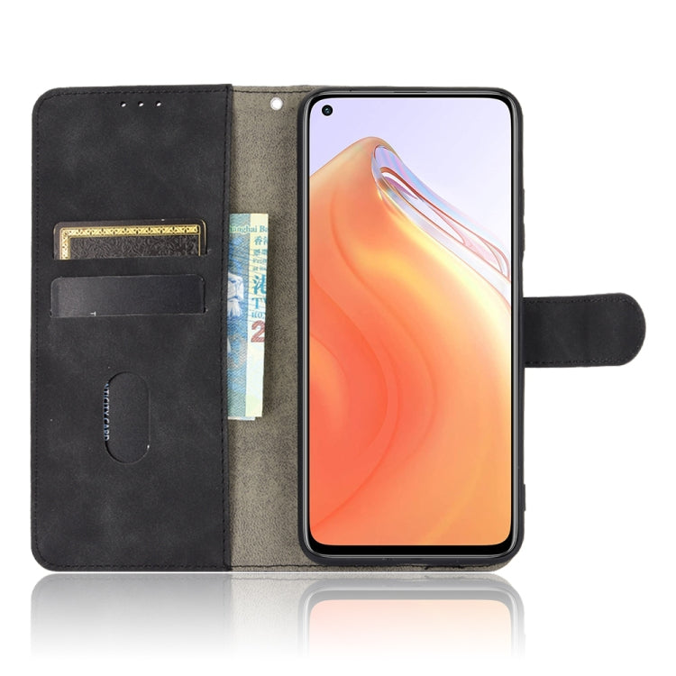 For Xiaomi Mi 10T Solid Color Skin Feel Magnetic Buckle Horizontal Flip Calf Texture PU Leather Case with Holder & Card Slots & Wallet