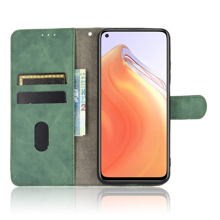 For Xiaomi Mi 10T Solid Color Skin Feel Magnetic Buckle Horizontal Flip Calf Texture PU Leather Case with Holder & Card Slots & Wallet
