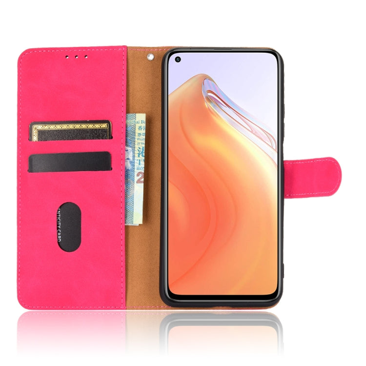 For Xiaomi Mi 10T Solid Color Skin Feel Magnetic Buckle Horizontal Flip Calf Texture PU Leather Case with Holder & Card Slots & Wallet