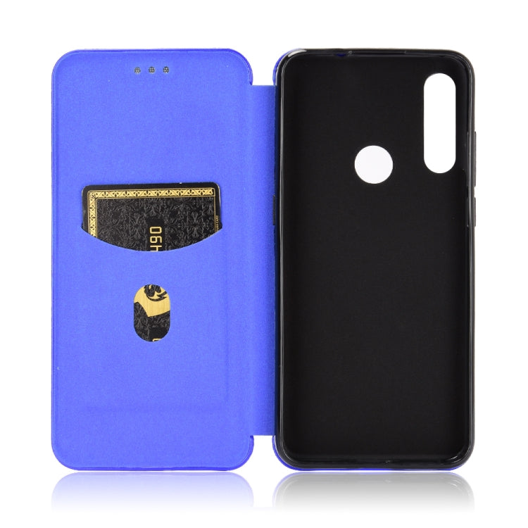 For Alcatel 1SE 2020 Carbon Fiber Texture Horizontal Flip TPU + PC + PU Leather Case with Card Slot