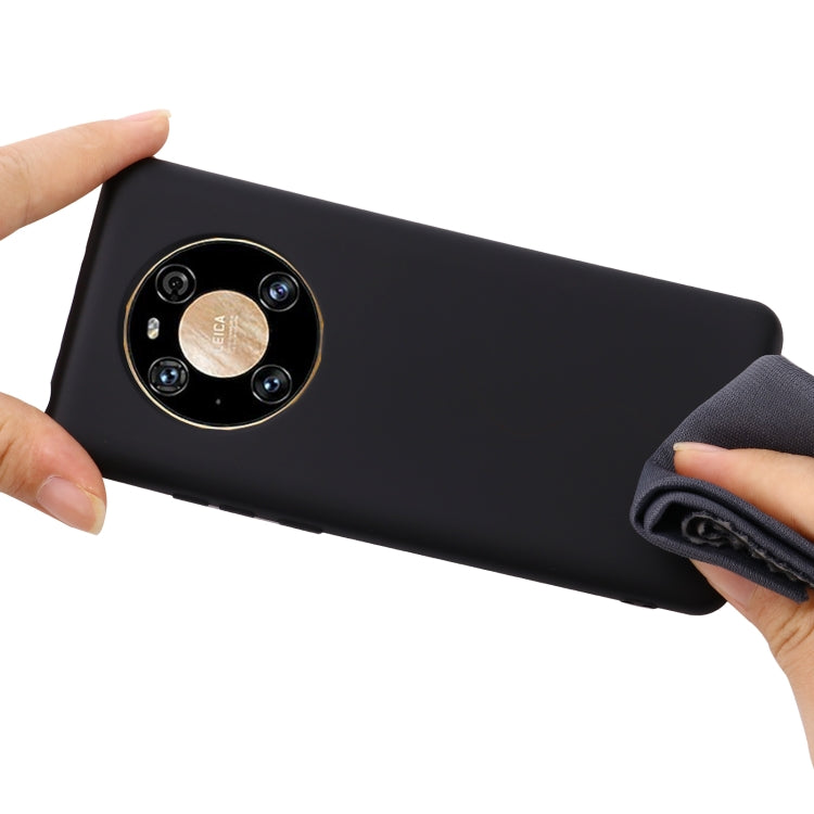 For Huawei Mate 40 Pro Pure Color Liquid Silicone Shockproof Full Coverage Case