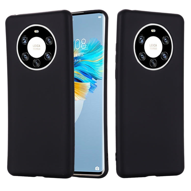 For Huawei Mate 40 Pro+ Pure Color Liquid Silicone Shockproof Full Coverage Case