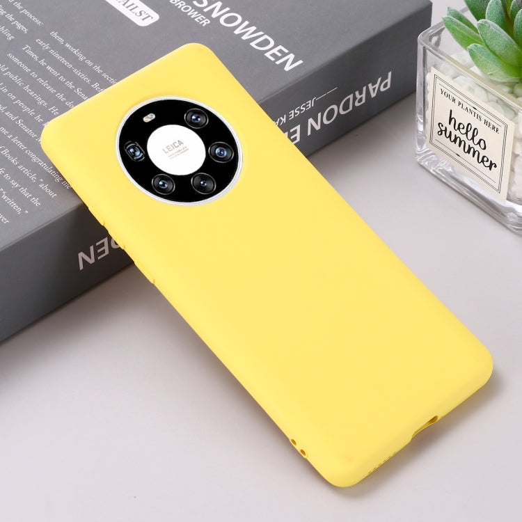 For Huawei Mate 40 Pro+ Pure Color Liquid Silicone Shockproof Full Coverage Case