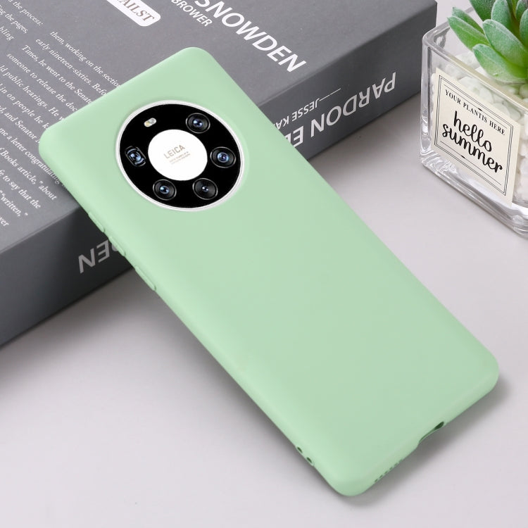 For Huawei Mate 40 Pro+ Pure Color Liquid Silicone Shockproof Full Coverage Case