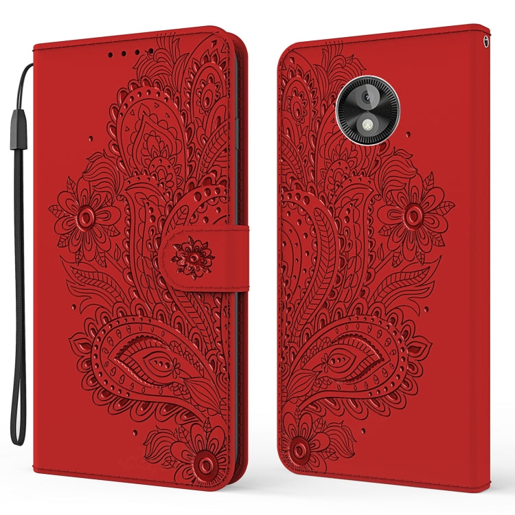 For Motorola Moto E5 Play Peacock Embossed Pattern Horizontal Flip Leather Case with Holder & Card Slots & Wallet & Lanyard