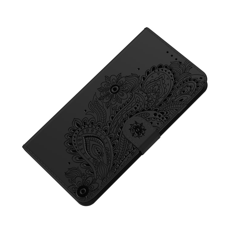 For Motorola Moto G8 Plus Peacock Embossed Pattern Horizontal Flip Leather Case with Holder & Card Slots & Wallet & Lanyard