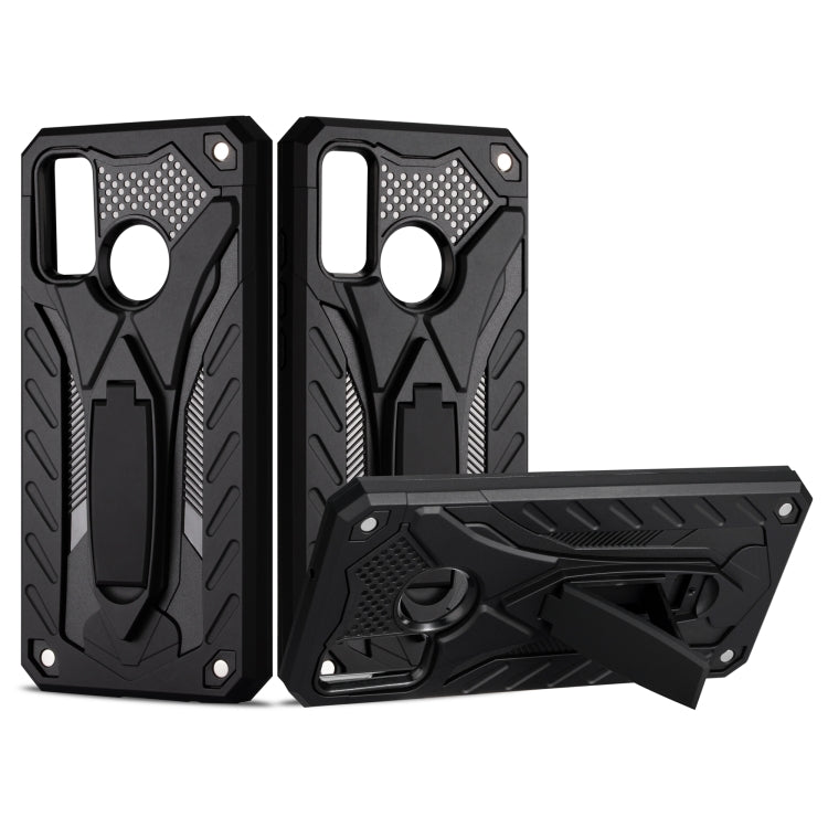 For Huawei P Smart 2020 Shockproof TPU + PC Protective Case with Holder