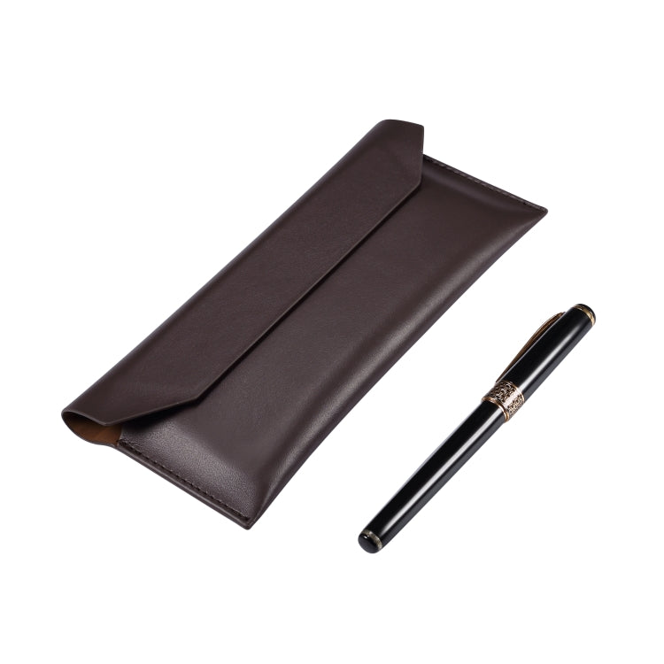 Magnetic Genuine Leather Horizontal Flip Protective Case for 6.1-6.7 inch Smartphones