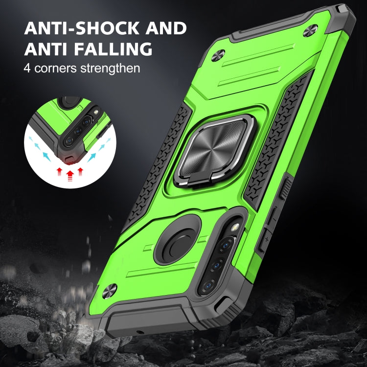 For Huawei Nova 4e / P30 Lite Magnetic Armor Shockproof TPU + PC Case with Metal Ring Holder