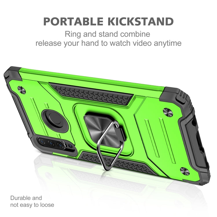 For Huawei Nova 4e / P30 Lite Magnetic Armor Shockproof TPU + PC Case with Metal Ring Holder