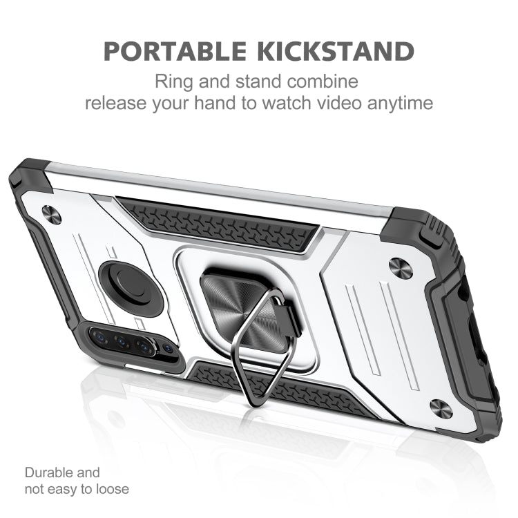 For Huawei Nova 4e / P30 Lite Magnetic Armor Shockproof TPU + PC Case with Metal Ring Holder