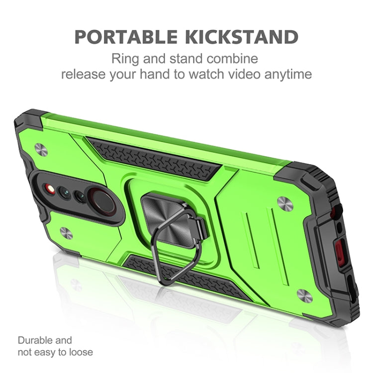 For Xiaomi Redmi 8 Magnetic Armor Shockproof TPU + PC Case with Metal Ring Holder