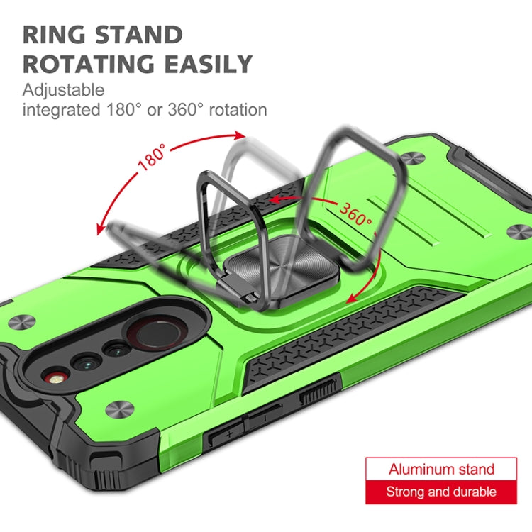 For Xiaomi Redmi 8 Magnetic Armor Shockproof TPU + PC Case with Metal Ring Holder