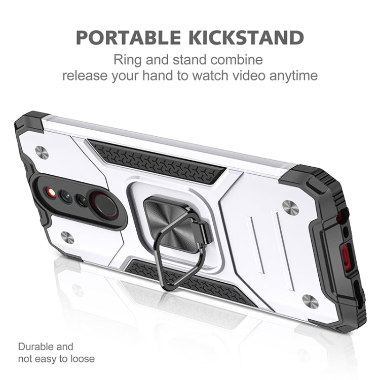 For Xiaomi Redmi 8 Magnetic Armor Shockproof TPU + PC Case with Metal Ring Holder