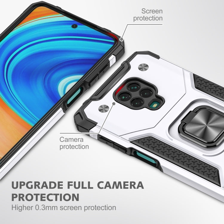 For Xiaomi Redmi Note 9 Pro / Note 9S Magnetic Armor Shockproof TPU + PC Case with Metal Ring Holder