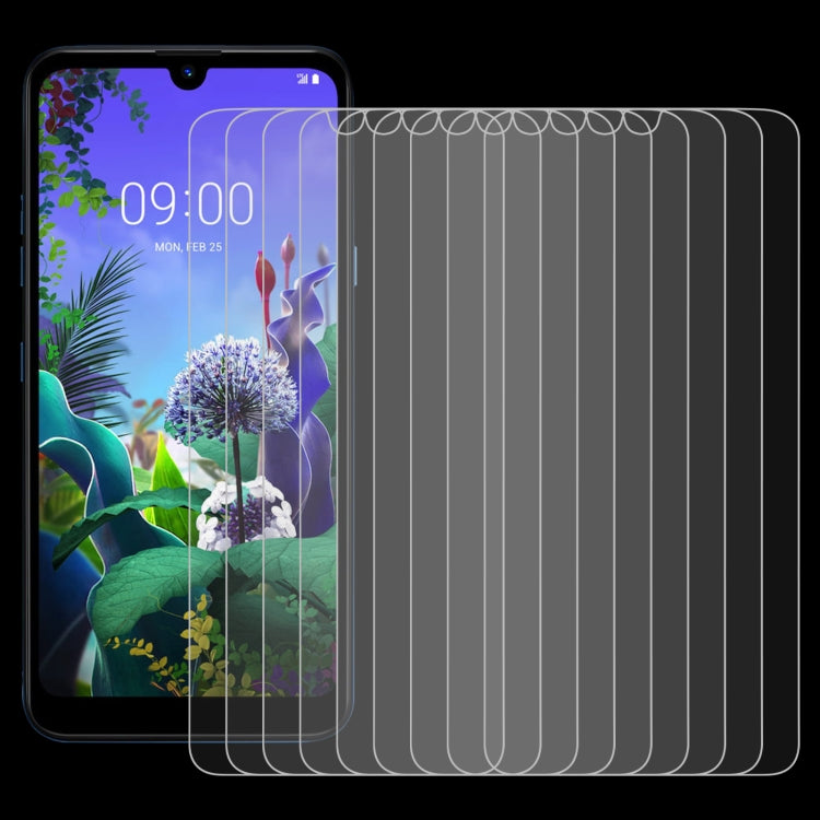 For LG Q60 10 PCS 0.26mm 9H 2.5D Tempered Glass Film