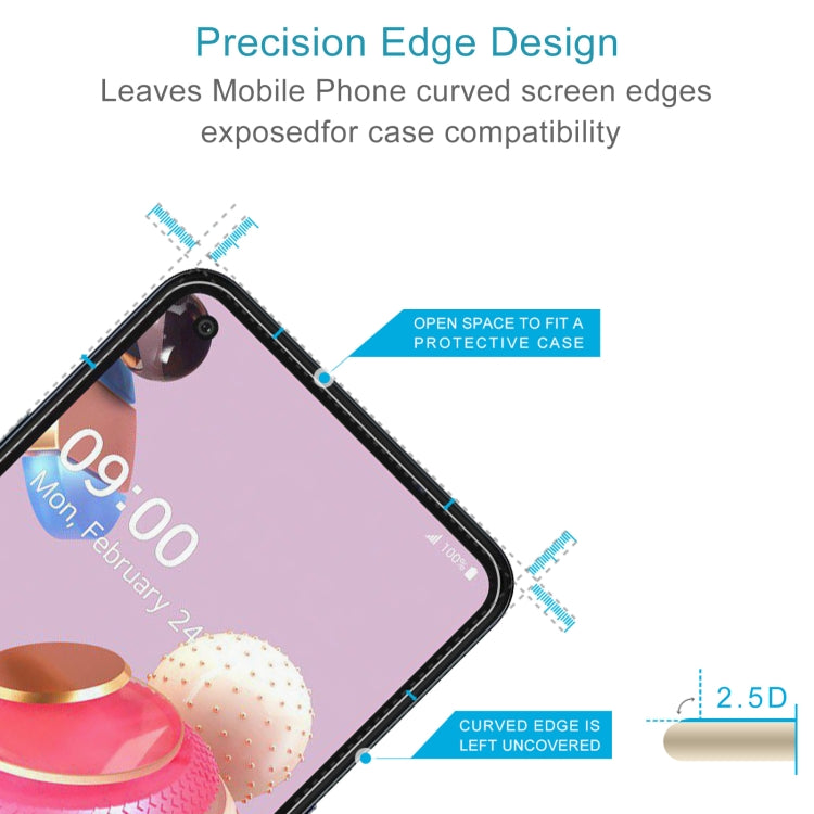 For LG K51S 10 PCS 0.26mm 9H 2.5D Tempered Glass Film