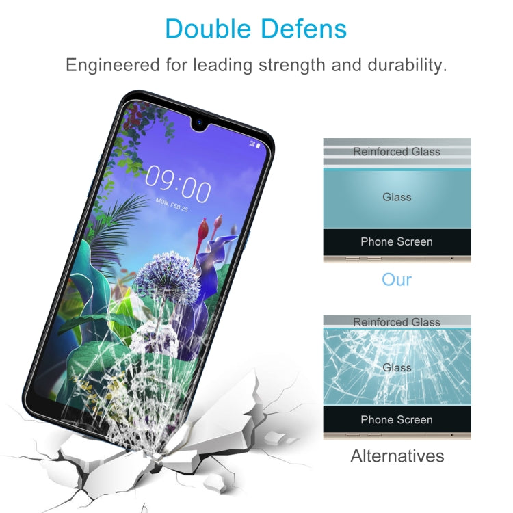 For LG Q60 50 PCS 0.26mm 9H 2.5D Tempered Glass Film