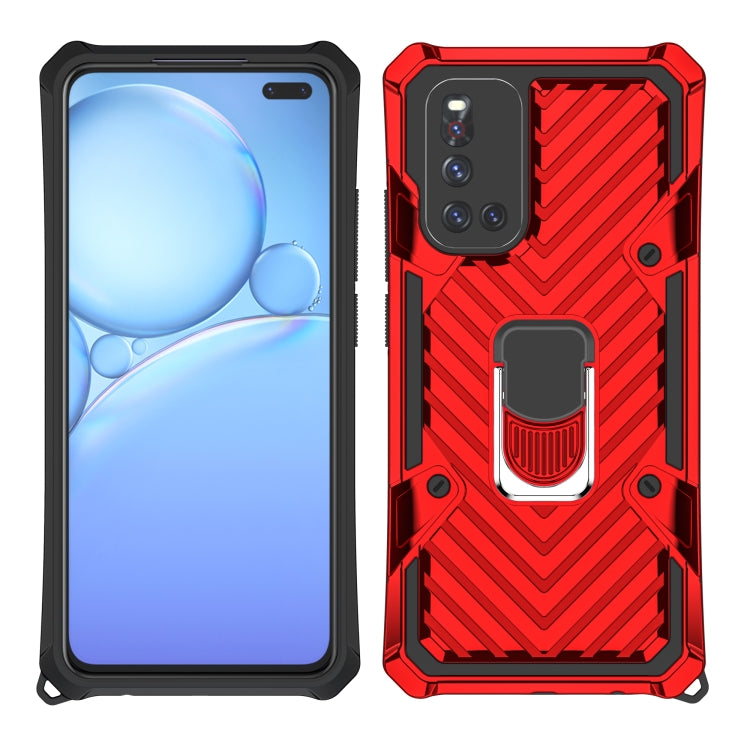 For Vivo V19 Cool Armor PC + TPU Shockproof Case with 360 Degree Rotation Ring Holder