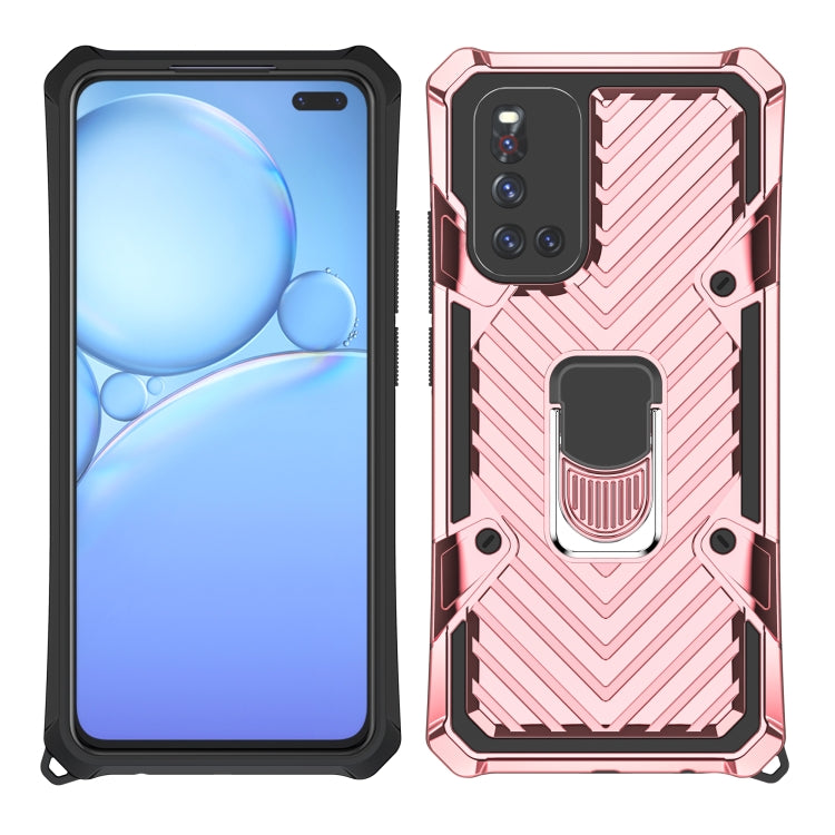 For Vivo V19 Cool Armor PC + TPU Shockproof Case with 360 Degree Rotation Ring Holder