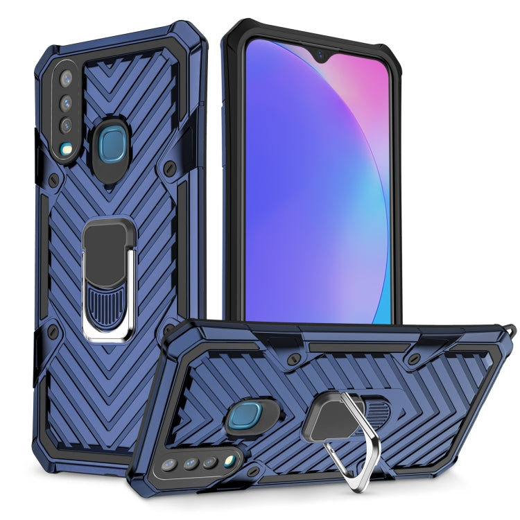 For Vivo Y17 Cool Armor PC + TPU Shockproof Case with 360 Degree Rotation Ring Holder