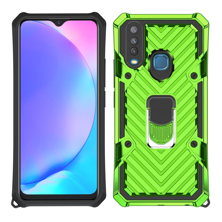 For Vivo Y17 Cool Armor PC + TPU Shockproof Case with 360 Degree Rotation Ring Holder