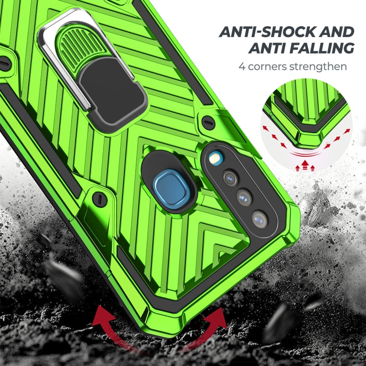For Vivo Y17 Cool Armor PC + TPU Shockproof Case with 360 Degree Rotation Ring Holder