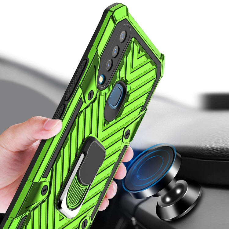 For Vivo Y17 Cool Armor PC + TPU Shockproof Case with 360 Degree Rotation Ring Holder