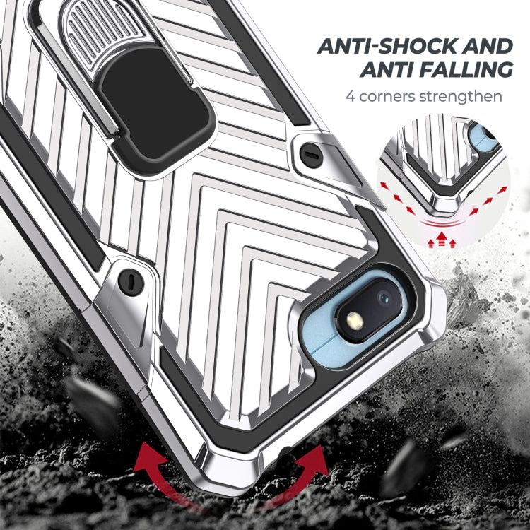 For Xiaomi Redmi 6A Cool Armor PC + TPU Shockproof Case with 360 Degree Rotation Ring Holder