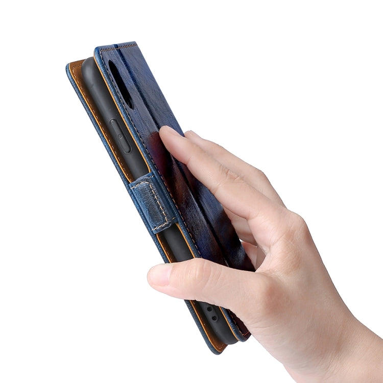 For Xiaomi Redmi 9A Knead Pattern Texture Side Buckle Horizontal Flip Leather Case with Holder & Card Slots