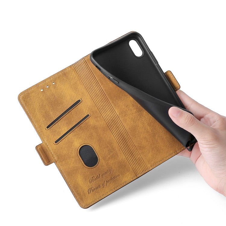 For Xiaomi Redmi 9A Knead Pattern Texture Side Buckle Horizontal Flip Leather Case with Holder & Card Slots